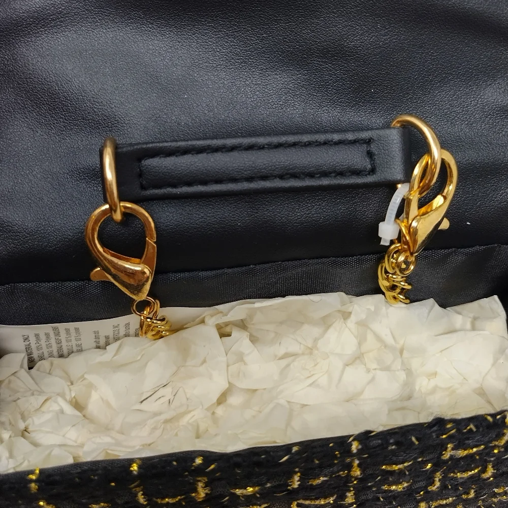 Mini Me Tweed Luxury Embellished Crossbody Purse